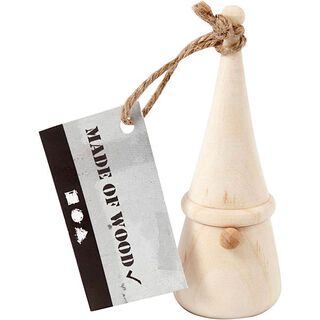 Träfigur Liten dvärg, 8 cm, 