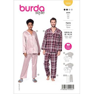 Pyjamas UNISEX | Burda 5956 | M, L, XL, 