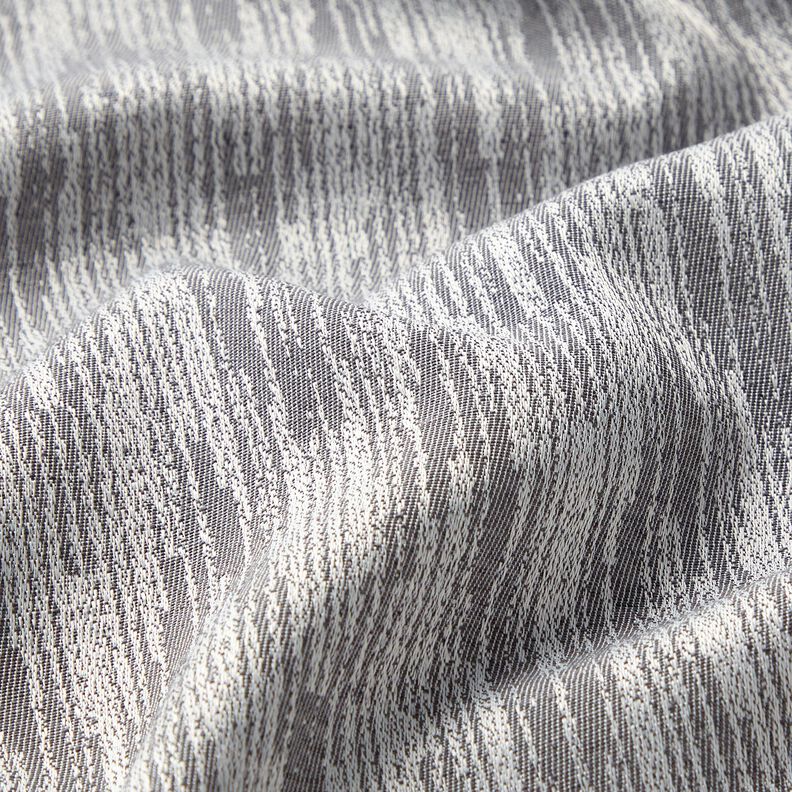 Dekorationstyg Jacquard abstrakt väv återvunnen – grå, image number 2