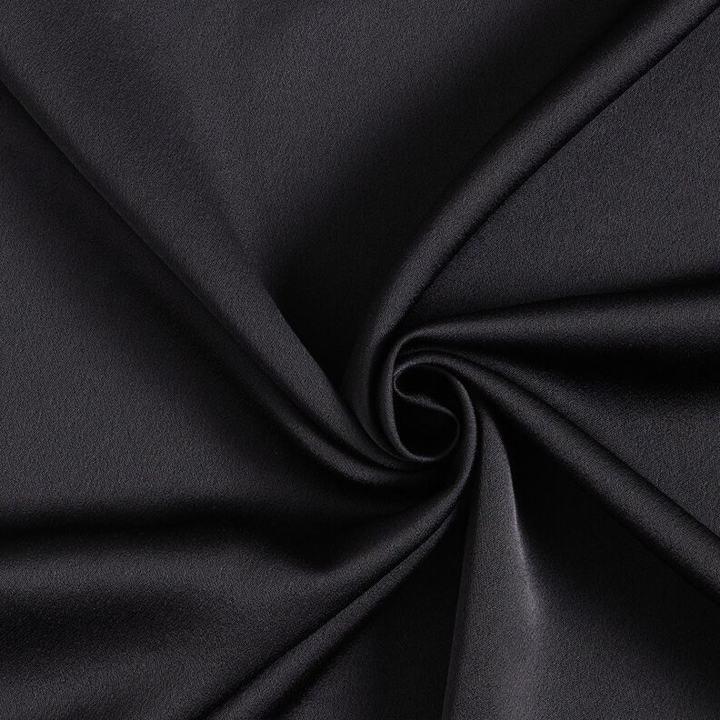 Polyestersatin enfärgat – svart,  image number 1