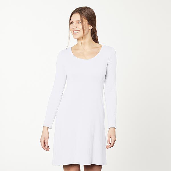 GOTS Bomullsjersey | Tula – vit,  image number 5