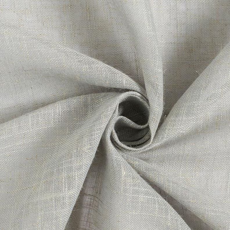 Gardintyg voile linnelook 300 cm – ljusgrått,  image number 1