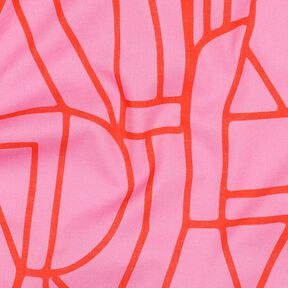 Bomullsvoile Town | Nerida Hansen – pastellviolett/eldröd, 