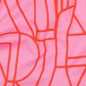 Bomullsvoile Town | Nerida Hansen – pastellviolett/eldröd,  thumbnail number 2