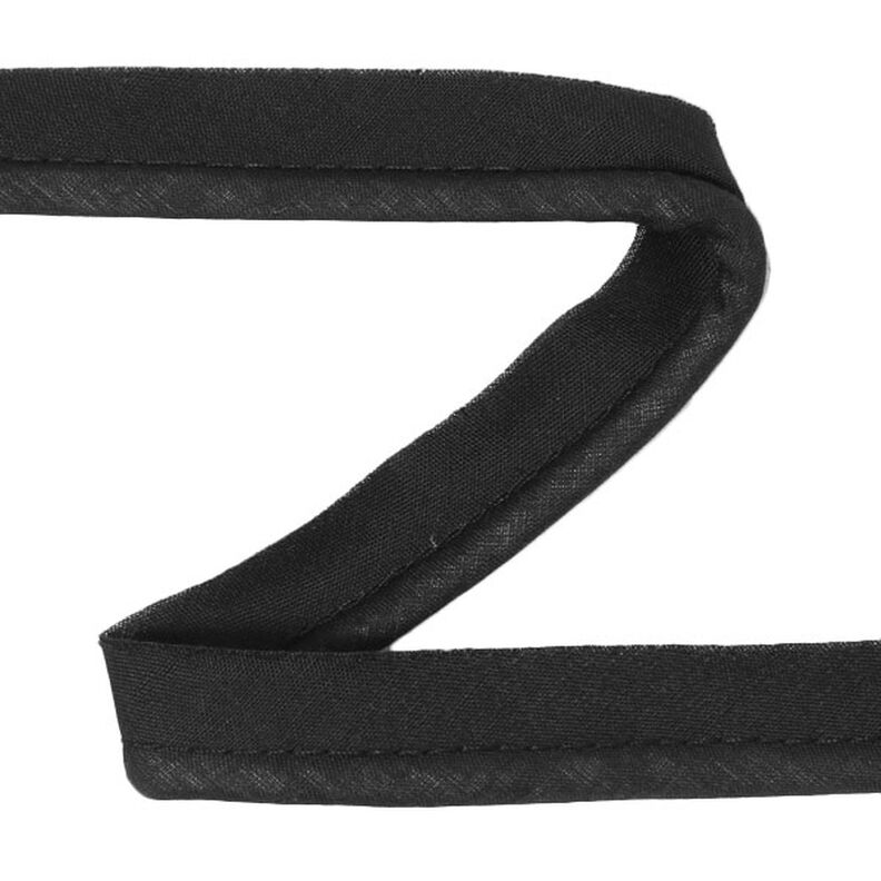 Passpoalband av bomull [20 mm] - svart,  image number 1