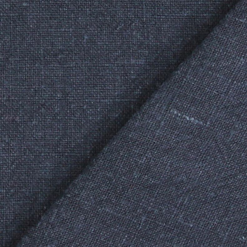 Linnetyg ramie mix stonewashed, kraftig kvalitet – nattblå,  image number 3