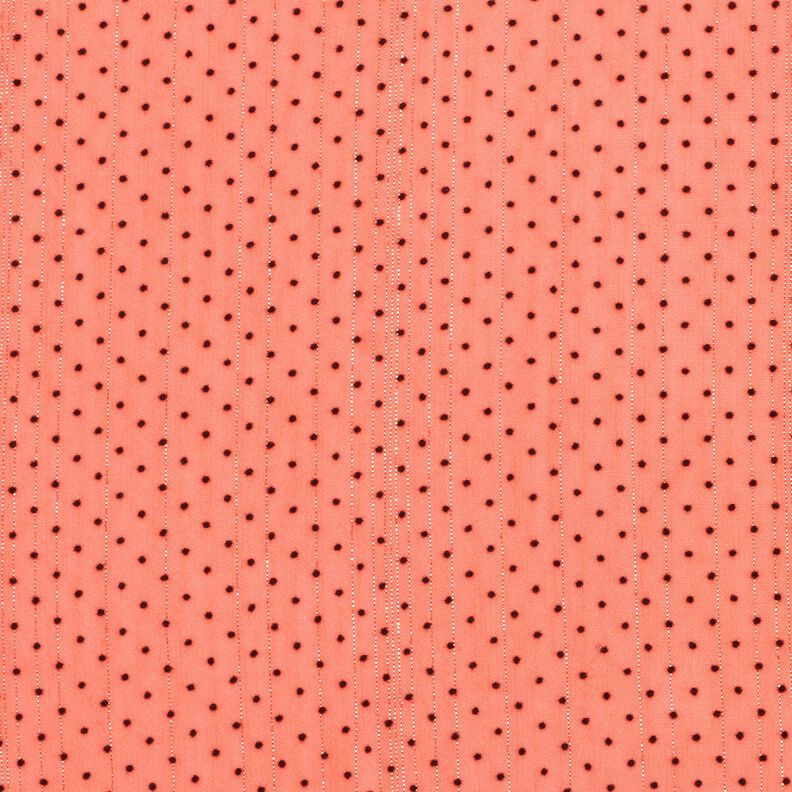 chiffong glitterränder och prickar – brandgul, image number 1