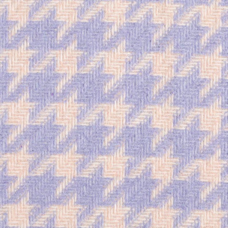 Rocktyg grovvävt hundtandsmönster – beige/fläder, image number 1