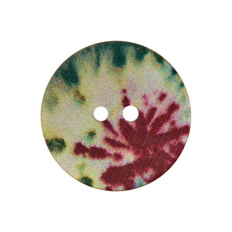 Pärlemorknapp med två hål  – färgmix,  image number 1