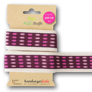 GOTS Band av ekologisk jacquard STRIPE ME ICON [200 cm | 3,5 cm] | Albstoffe | Hamburger Liebe, 