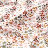 Bomullstyg Kretong Fina blommor – brandgul/vit,  thumbnail number 2