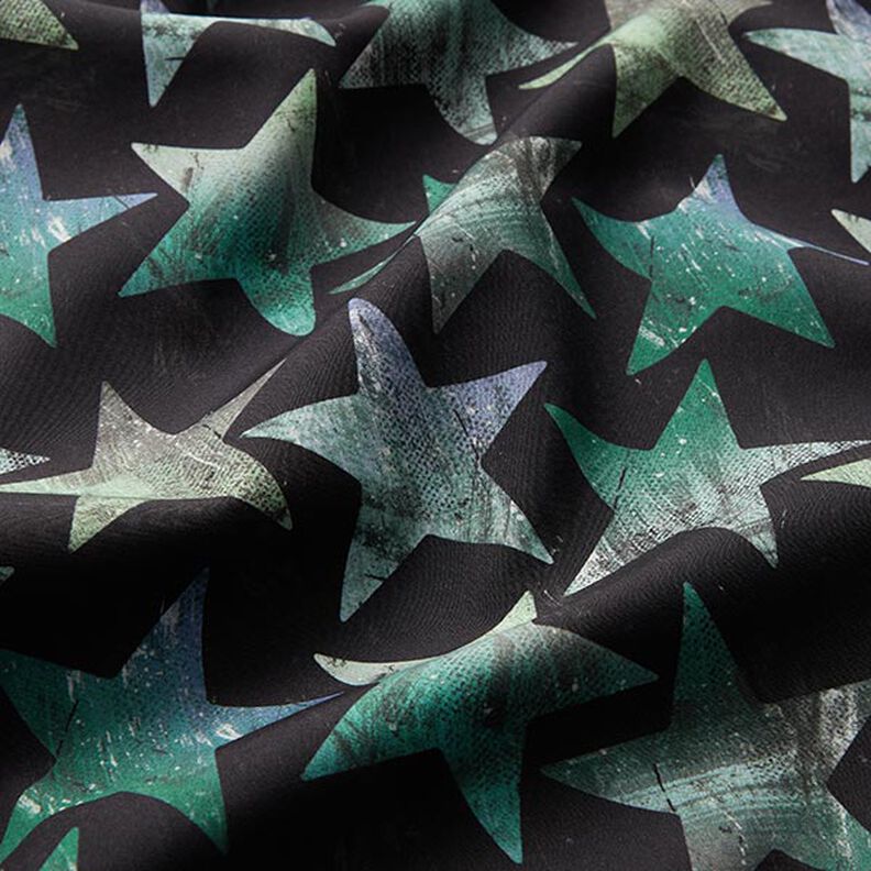 Softshell Stjärnor – svart/grön,  image number 2