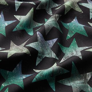 Softshell Stjärnor – svart/grön, 