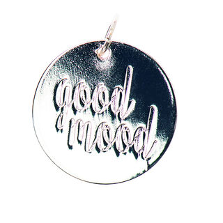 Hängsmycke Good Mood [Ø17 mm] | Rico Design – silver, 