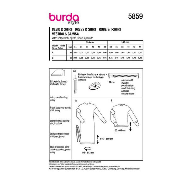 Klänning / Tröja | Burda 5859 | 34-44,  image number 9