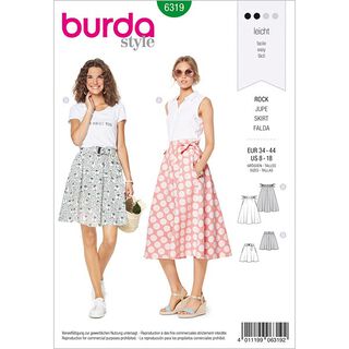 Kjol, Burda 6319 | 34 - 44, 