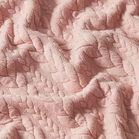 Jerseyjacquard Cloqué Flätat mönster – rose, 