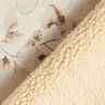 Stretchvelour med sherpabaksida, fina blommor | Katia Fabrics – natur,  thumbnail number 5