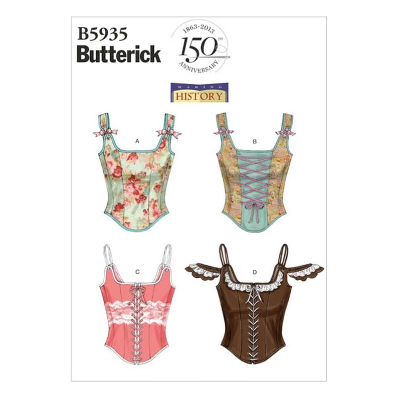 Historisk korsett, Butterick 5935|38 - 46,  image number 1