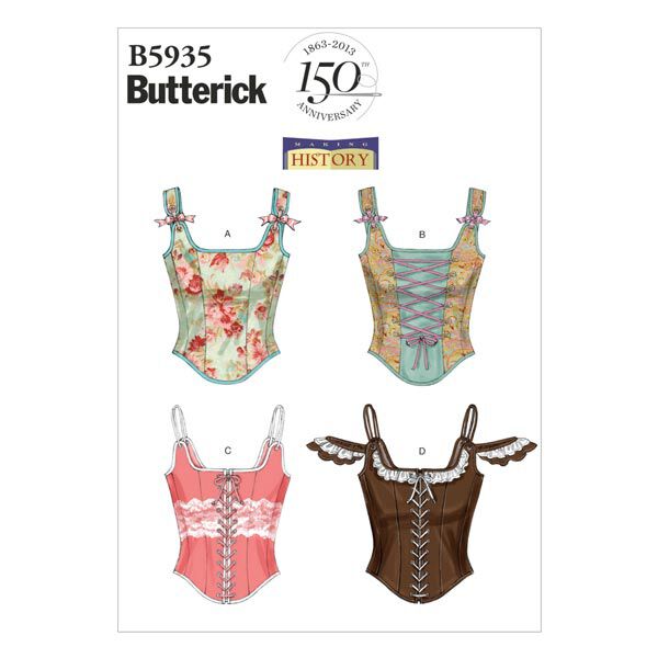 Historisk korsett, Butterick 5935|38 - 46,  image number 1