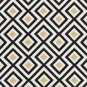 Dekorationstyg Jacquard Artdecoromber – yllevit/guld, 