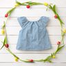 Muslin/Dubbel-krinkelväv Ränder i färgat garn | Poppy Fabrics – lysande blå/vit,  thumbnail number 6