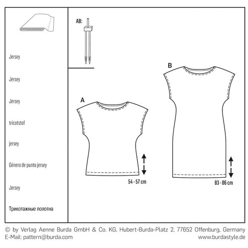 Top / klänning, Burda 6540,  image number 6