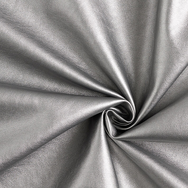 Konstläder Metallic-glans – antique silver metallic,  image number 1