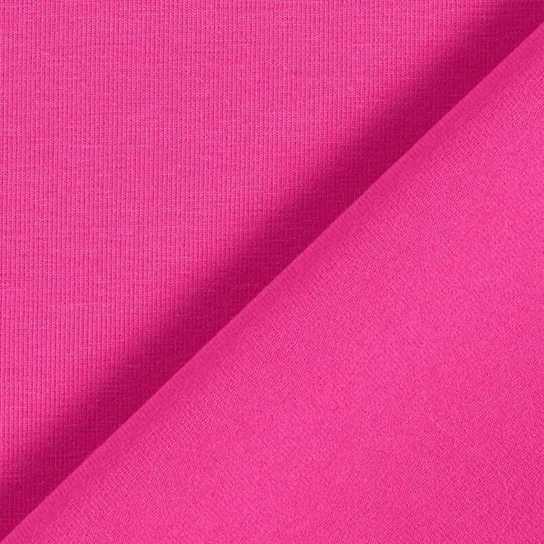 Bomullsjersey medium enfärgad – intensiv rosa,  image number 5