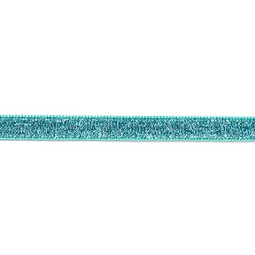 Sammetsnöre Metallisk [10 mm] – aquablått, 