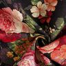 Dekorationstyg Gobeläng blombuketter – svart/terracotta,  thumbnail number 3