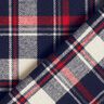 Bomullsflanell rutigt – svartblå/karminröd,  thumbnail number 4