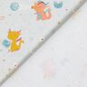 Bomullspoplin drakar i rymden – babyblått,  thumbnail number 4