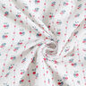 Muslin/Dubbel-krinkelväv Traditionella blommor | by Poppy vit/hallon,  thumbnail number 3