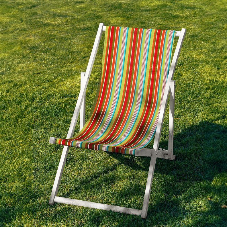 Outdoor Solstolstyg Vertikala ränder 44 cm – terracotta/brandgul,  image number 4