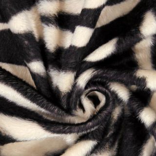 Djurfällsimitat zebra – kräm/svart, 