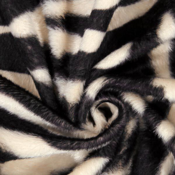 Djurfällsimitat zebra – kräm/svart,  image number 2