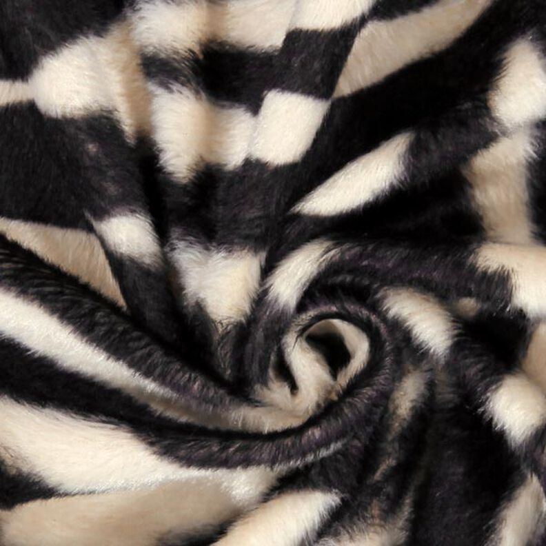 Djurfällsimitat zebra – kräm/svart,  image number 2