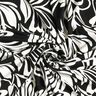 Viskosjersey Abstrakta blommor – svart/elfenbensvit,  thumbnail number 3