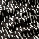 Viskosjersey Droppunkter – svart/vit, 