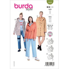 Parkas  | Burda 5923 | 34-48, 