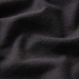 Jersey bomull/linne-mix enfärgad – svart, 