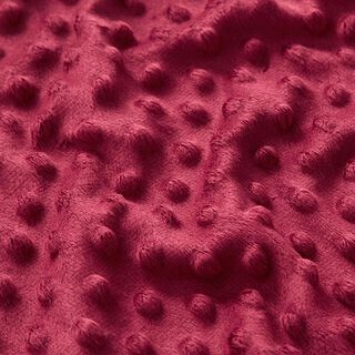 Mysfleece präglade prickar – bordeauxrött, 
