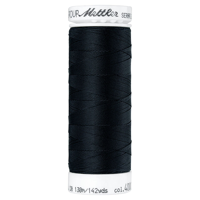 Seraflex sytråd för elastiska sömmar (4000) | 130 m | Mettler – svart,  image number 1