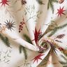 Dekorationstyg Jacquard Lurex grankvistar – natur/guld,  thumbnail number 3