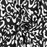 viskosjersey abstrakt leopardmönster – svart/vit,  thumbnail number 4