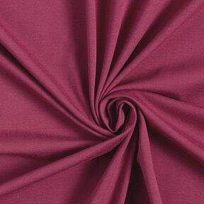 Bomullsjersey medium enfärgad – bordeauxröd, 