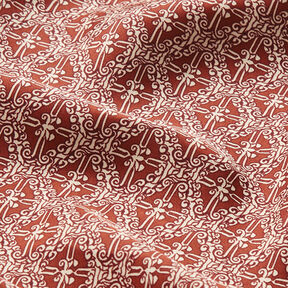 polyestersatin paisley-diamanter – koppar, 