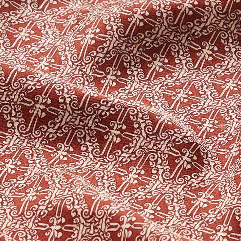 polyestersatin paisley-diamanter &ndash; koppar,  image number 2