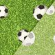 Dekorationstyg Canvas Fotbollsplan – grön,  thumbnail number 3